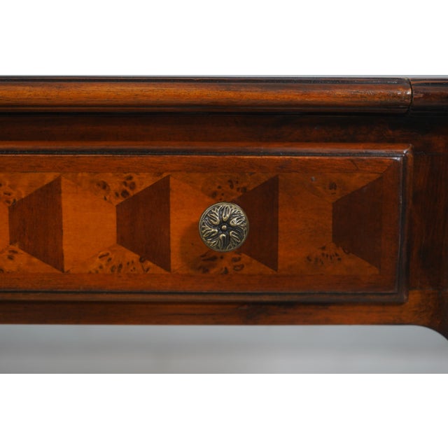 Theodore Alexander French Leather Top Fame Table Desk For Sale - Image 17 of 18