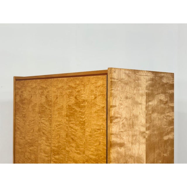 Mid-Century Modern Wardrobe in Birch For Sale - Image 9 of 11