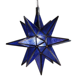 Moravian Blue Star Lantern For Sale