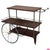 Mid-Century Modern Italian Serving Bar Cart in Mahogany, 1960s For Sale - Image 16 of 16