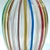 1990s 1990's Murano Attributed Glass Canne Striped Vase in the Manner of Fabiano Zanchi For Sale - Image 5 of 12