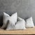 Not Yet Made - Made To Order Otis Belgian Snow Linen Pillow 22 X 22 With Down Insert For Sale - Image 5 of 5