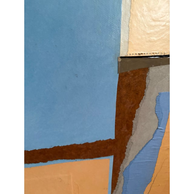 Barbara Beck 1960s Paper Collage on Board For Sale In New York - Image 6 of 6