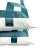 White White With Dark Smokey Blue Ribbon Embellished Pillow Cover - 20" X 20" Fretwork Greek Key Ribbon Cushion Case For Sale - Image 8 of 8