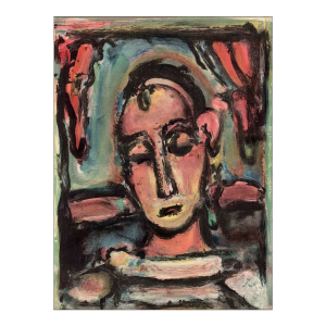 1939 Georges Rouault Lithograph Head of Girl Verve