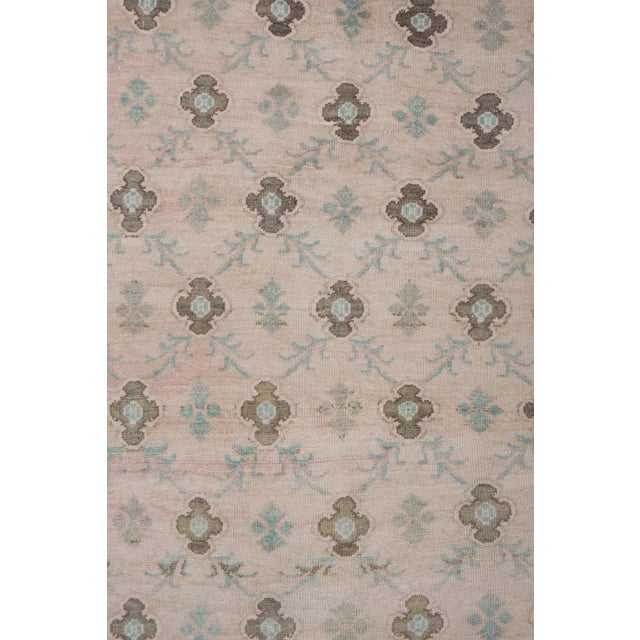 Vintage Tan Oushak Carpet 4'9" X 9'4" For Sale In Philadelphia - Image 6 of 13