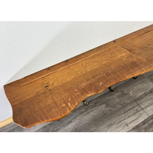 Brown French Style Coat Rack in Oak with Hooks For Sale - Image 8 of 11