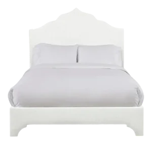 Clementine Full/Double Bedframe, Ivory Linen