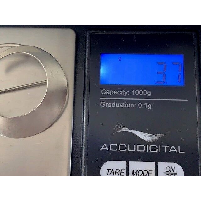 1970s Beau Sterling Modernist Circle Swirl Pin / Brooch For Sale - Image 9 of 9