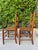 Vintage Ladder Back Side Chairs With Basketweave Rattan Seats, a Pair For Sale - Image 9 of 12