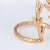 Metal Deer Antlers Ring Estate 14k Rose Gold Vintage Fine Animal Horn Spike Jewellery size 7 For Sale - Image 7 of 7