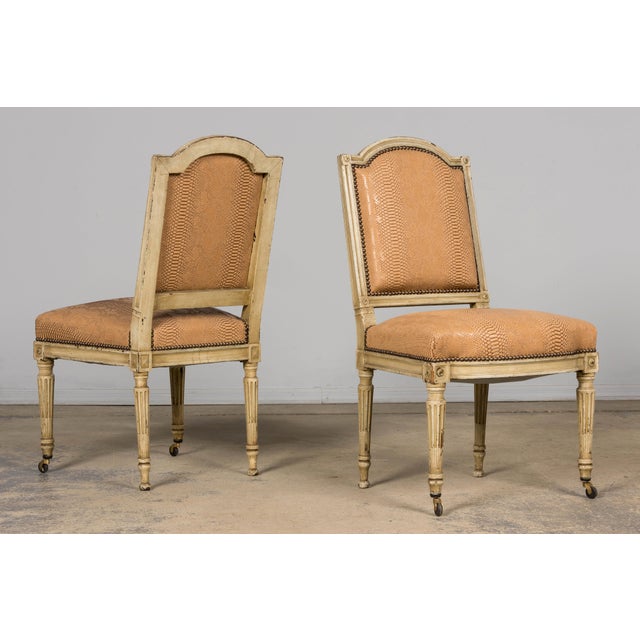 Set of Six French Louis XVI Style Dining Chairs by Maison Jansen, 1890, Paris For Sale In New York - Image 6 of 18