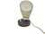 Art Deco Bedside Lamp in Glass, Metal, and Wood, Belgium, 1950s For Sale - Image 4 of 10