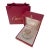 Must De Cartier Crystal & Tri-Color Mixed Metal Inkwell France 1989 Original Red Leather Box With Cartier Bag For Sale