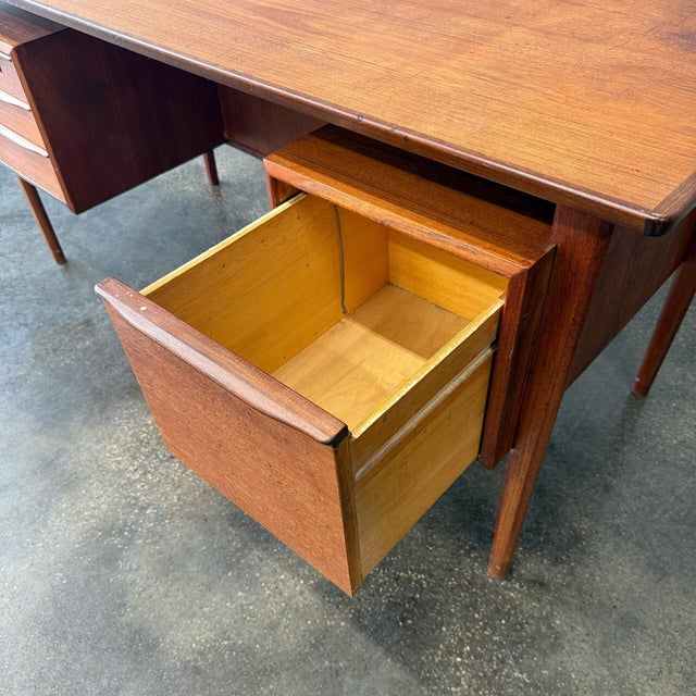 1960s Teak Executive Desk by Peter Løvig Nielsen For Sale - Image 10 of 12