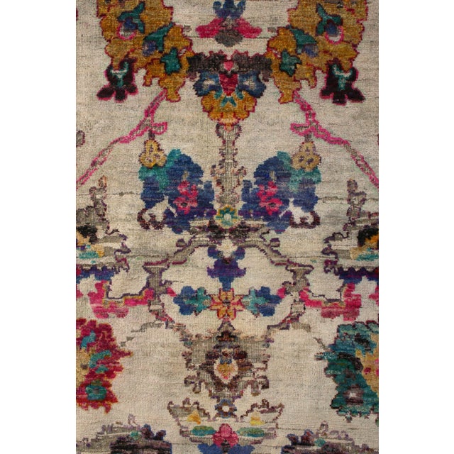 2010s Rug & Kilim's Agra Floral Rug in Beige, Gold, Pink Al Over Floral Pattern For Sale In New York - Image 6 of 8