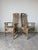 Mid-Century Modern Vintage Coastal Organic Rattan and Leather Arm Dining Chairs – A Pair For Sale - Image 3 of 12