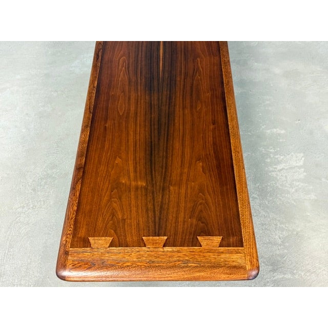 1960s Refinished Lane Acclaim Walnut Coffee Table For Sale In Boston - Image 6 of 7