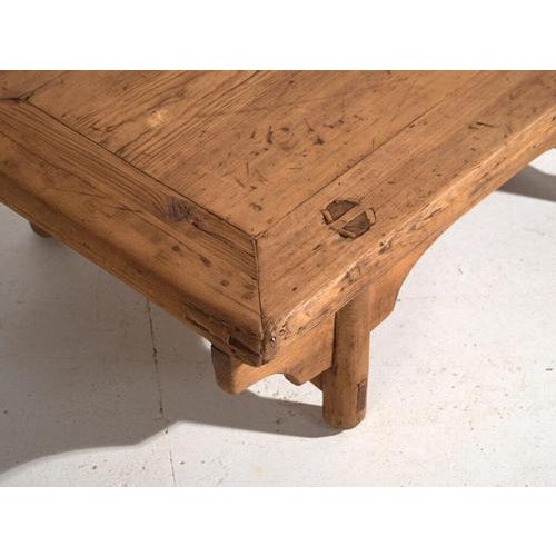 Rustic Antique Chinese Elm Low Table For Sale - Image 3 of 10