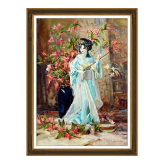 Late 20th Century Flowering Geisha, John Encinias For Sale
