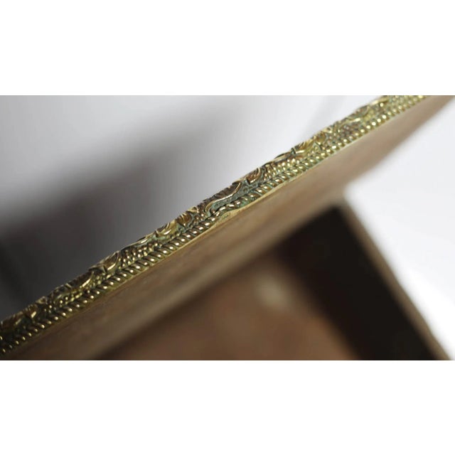 Early 20th Century Antique Coal Kindling Box Copper and Brass Repousse For Sale - Image 5 of 12