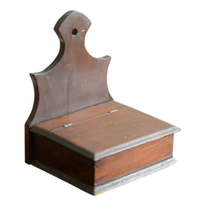 Vintage Primitive Hanging Wooden Salt or Candle Box