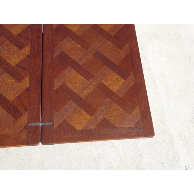 Vintage Louis XV Oak Folding Table, 1950s For Sale - Image 10 of 18