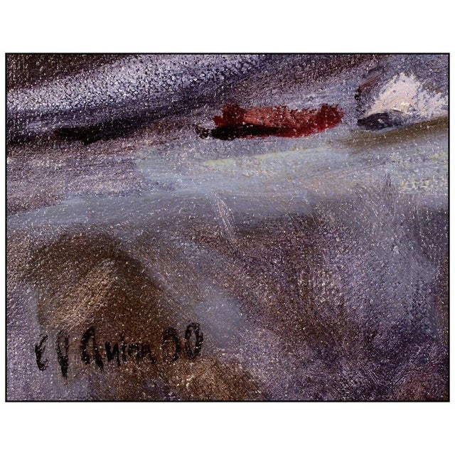 Abstract Expressionism Arrangement in Violet, Eugene Quinn For Sale - Image 3 of 4