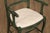 Green French Country Style Pair of Painted Ladderback Armchairs For Sale - Image 8 of 12