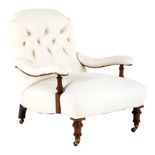 Victorian English Open Armchair by Cornelius V Smith For Sale