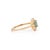 Metal 14k Yellow Gold Aquamarine & Diamond Vintage Sunburst Halo Ring Size 4 For Sale - Image 7 of 18