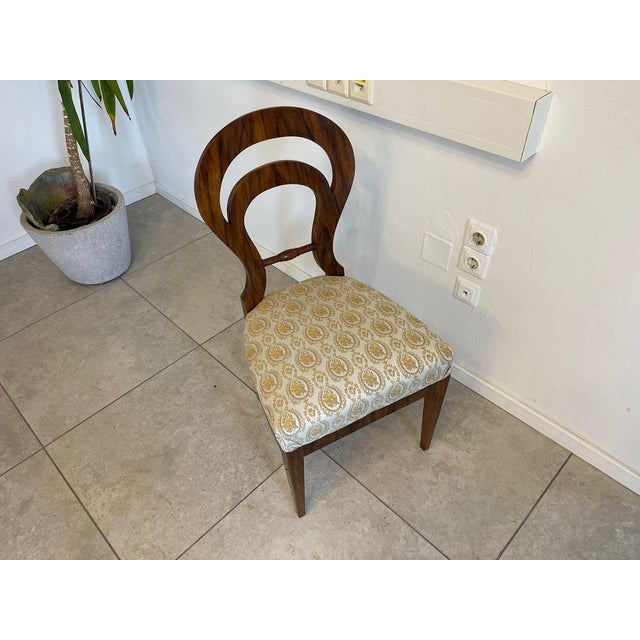 Biedermeier Walnut Side Chair For Sale - Image 6 of 10