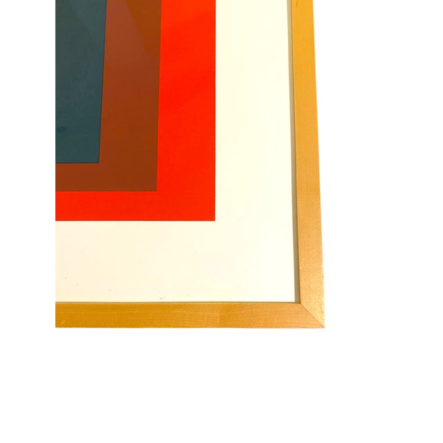 Late 20th Century Josef Albers Art Print 28" Large Homage to the Square Mid-Century Modern Bauhaus For Sale In San Francisco - Image 6 of 8