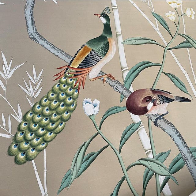 If you love the look of De Gournay wallpaper but not the price, this is for you. Exquisite hand‑painted chinoiserie wall...