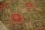 Mid 19th Century 1850s Olive Red Star Medallion Antique American Ingrain Carpet 8' 2'' X 12' 9'' Wowen Wool Rug For Sale - Image 5 of 12