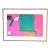Original Signed Arlene Slavin "Jackman 1975" Large Framed Screenprint With Acrylic For Sale