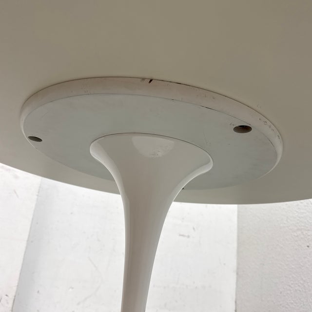 42 Inch Eero Sarrinen Knoll Saarinen Tulip Table For Sale In San Francisco - Image 6 of 12