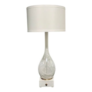 Revelation Modern Large Hand Blown Glass Mystique Table Lamp For Sale