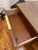 1950s Kent Coffey Tableu Mid-Century Modern Walnut Desk With Brass Accents For Sale - Image 9 of 11