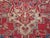 19th Century Charming Red Background Color Geometric Design Antique Persian Heriz Serapi Rug For Sale - Image 5 of 6