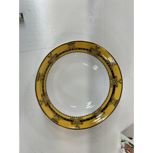 Late 20th Century Serving Bowl "Barocco" Italian Versace Design Rutherford Porcelain For Sale - Image 10 of 10