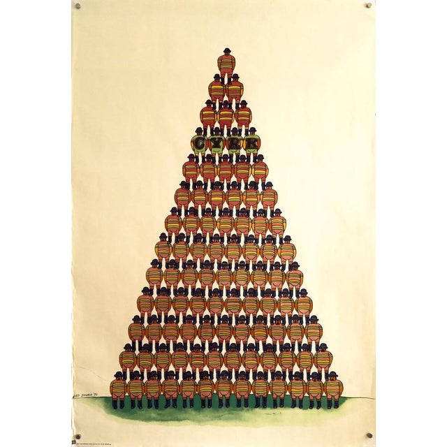 Circus Original Circus Poster by Jan Sawka, 1975 For Sale - Image 9 of 9