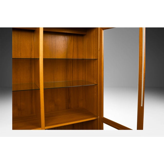 Pair Danish Mid Century Teak Display Cabinet by Skovby For Sale - Image 14 of 16