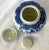 Vintage Petite Blue and White Cherry Blossom Ginger Jar/ Double Steaming Jar For Sale - Image 14 of 17