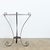 Early 20th Century French Wrought Iron Demilune Console in New Powder-coat For Sale In Baton Rouge - Image 6 of 11