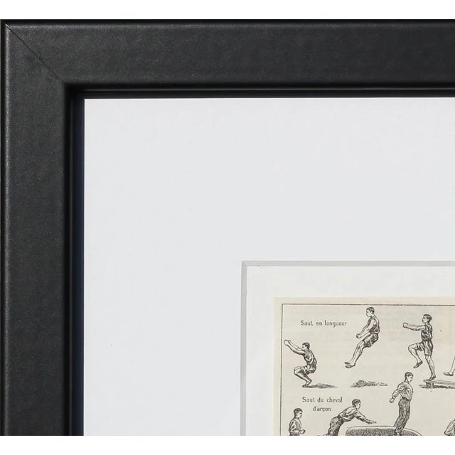 Figurative C.1923 "Saut" Figurative French Gymnastics Vaulting Illustration Larousse Dictionary by Louis Bombled For Sale - Image 3 of 9