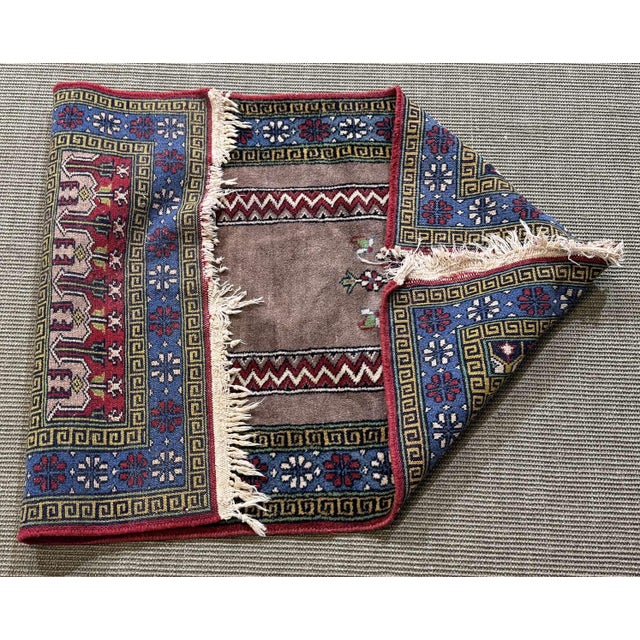 Handmade Iranian Wool Rug For Sale - Image 9 of 10