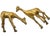 Mid 20th Century Mid 20th Century Handmade Americana Brass Giraffe Figurines- S/2 For Sale - Image 5 of 6