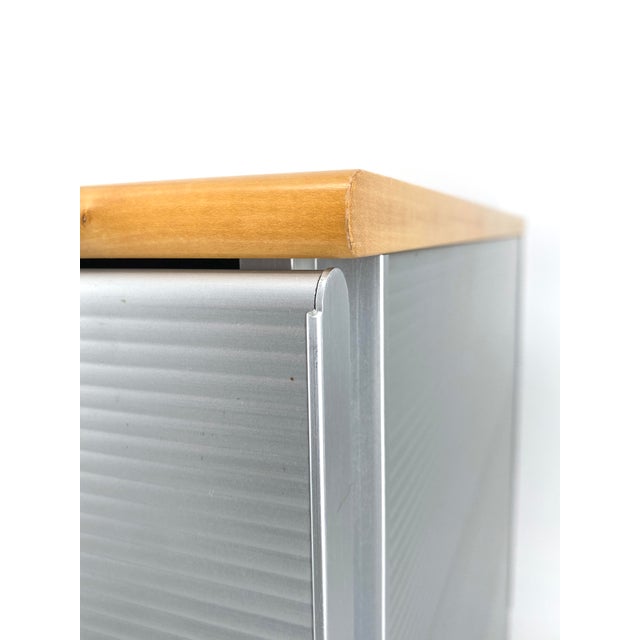 Postmodern Square Cabinet with Removable Hanging File System from Caimi Export, Italy, 1980s For Sale - Image 3 of 13