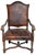 Early 20th Century Antique Gentlemans Occasional European Leather Chair For Sale - Image 5 of 9